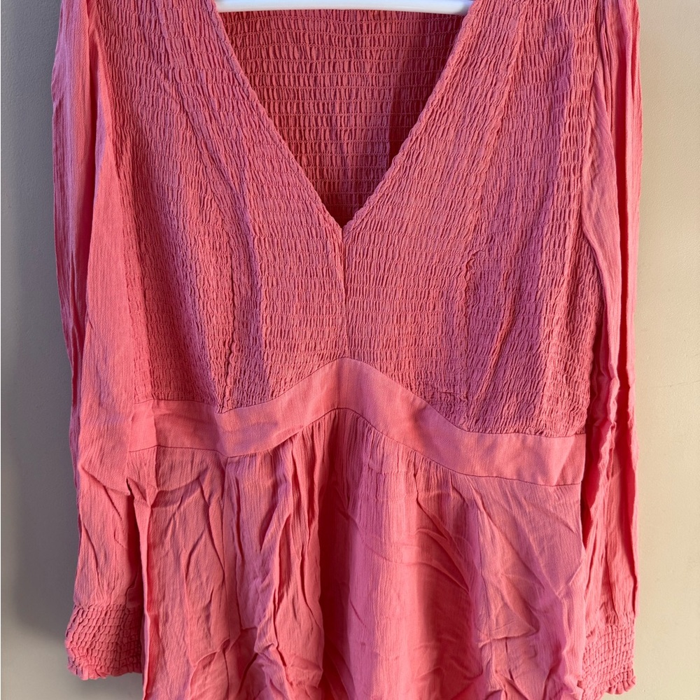 Torrid Size 0 salmon blouse